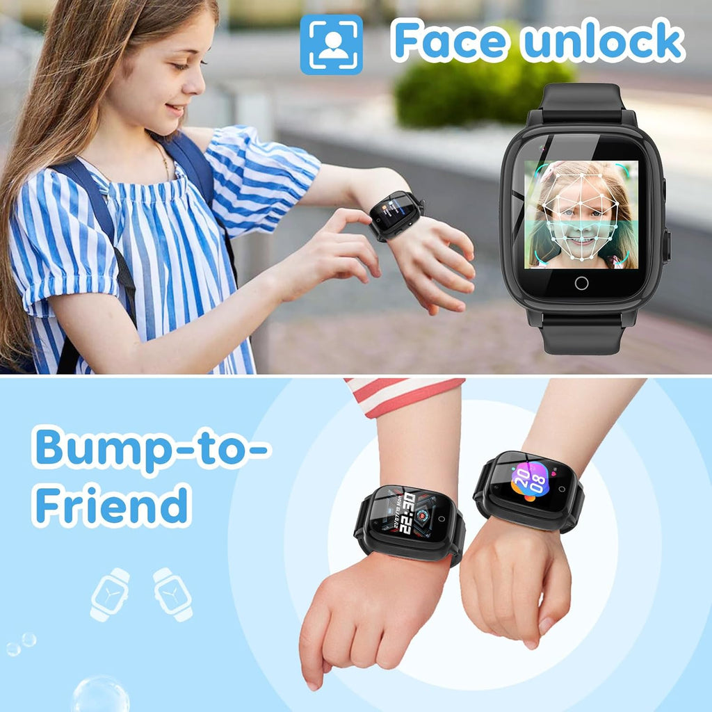cjc 4G Smart Watch for Kids - Includes 2 Way Call, SOS Alerts, Parental Controls, Games, Camera, Alarm, Music Children's Smart Watch Gift
