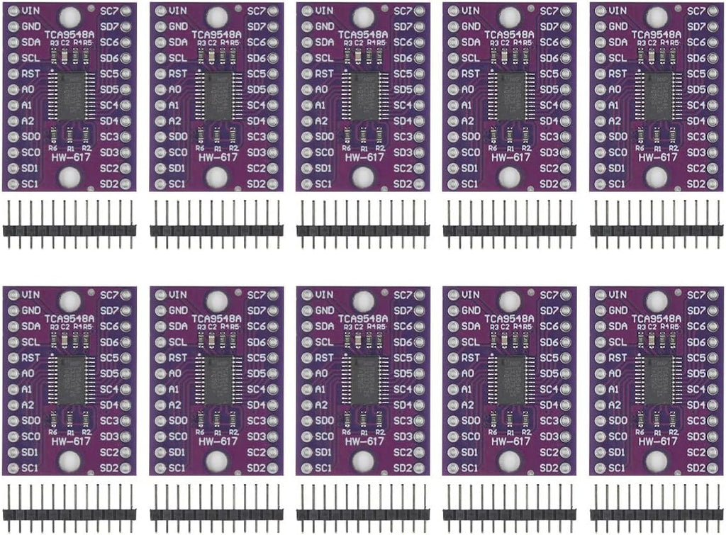 10pcs TCA9548A IIC Multi-Channel Expansion Module 8-Channel I2C Communication Development Board with Reset Function for Arduino