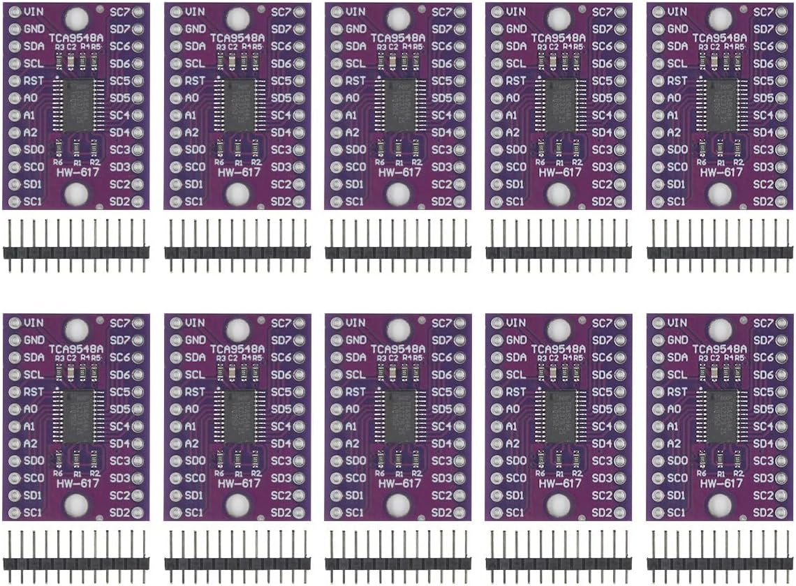 10pcs TCA9548A IIC Multi-Channel Expansion Module 8-Channel I2C Communication Development Board with Reset Function for Arduino