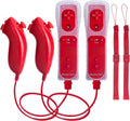 Motion Plus Wii Controllers 2Packs with Nunchucks, Wii Remote Controllers Compatible for wii and Wii U with Built in Motion Plus