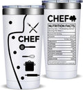 Fufandi Chef Gifts for Men Women - Ideal Gift for Chefs - Gifts for Cooking Lovers, Home Cooks, Bakers, Culinary Students - Tumbler Cup 20oz