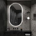 Niccy Oval LED Bathroom Vanity Mirror, 55x28inch Frameless Backlit Mirror with Light, Smart Anti-Fog Waterproof Mirror with Memory Function Dimmable Lighted Mirror