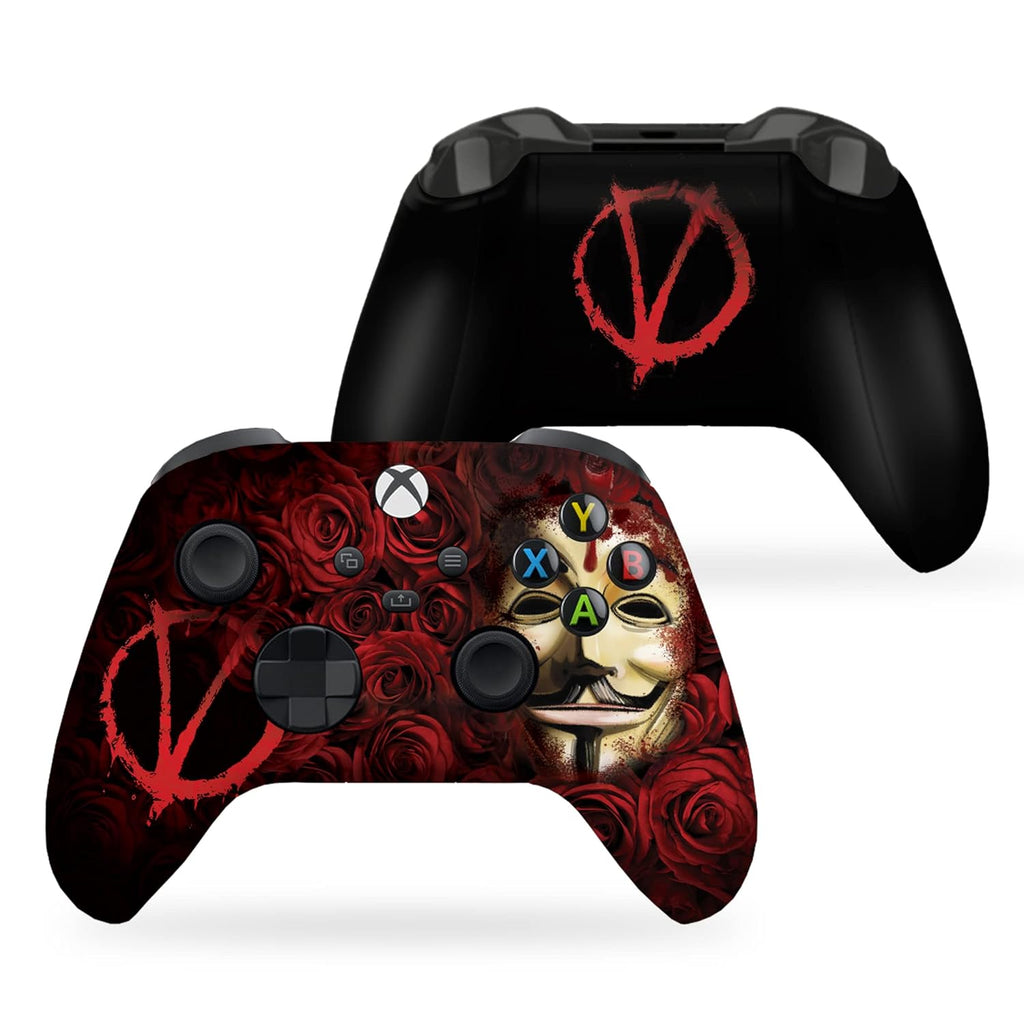 DreamController V For Venddeta Custom X-box Controller Wireless compatible with X-box One/Series X/S Proudly Customized in USA with Permanent HYDRO-DIP Printing (NOT JUST A SKIN)