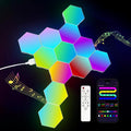 12-Pack Hexagon Light Panels – Smart RGB LED Wall Lights with App & Remote – Music Sync Gaming Lights for Room Decor, Birthday & Party Gifts for Boys, Teens, Men, Boyfriends, and Kids