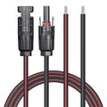 Solar Cable 30 Feet 2x12 AWG Twin Wire Solar Extension Cable, Copper Strand with Female and Male Connectors on Single end, Solar Panel Cable Wire & Adaptor for Home, Shop and RV Solar Panels