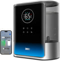 Dreo 8L Smart Humidifier Large Room 600ft², HM717S, 80H Runtime Supersized Warm and Cool Mist Humidifiers for Bedroom Baby, 28dB Quiet Air Humidifier for Plants Indoor, Home, Whole House, Silver