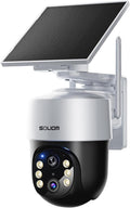 SOLIOM- True 8MP HD Security Cameras Outdoor Wireless, Add-On Camera, Solar Powered, Auto Tracking,Requires Homebase, Homebase Supports Up to 4 Cams