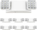 Sunco 6 Pack LED Emergency Lights for Business, Commercial Lighting, Power Outages, Offices, with Backup Battery (90 Minutes), Wall Mount, Hard Wired, 120-277V, Fire Resistant (94V-0) UL