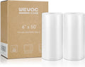 Wevac Vacuum Sealer Bags 6x50 Rolls 2 pack for Food Saver, Seal a Meal, Weston. Commercial Grade, BPA Free, Heavy Duty, Great for vac storage, Meal Prep or Sous Vide