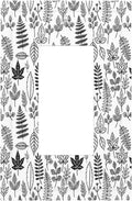 Black White Leaf Wheat Maple Leaf Plant Decorative Outlet Covers 1 Gang Single Rocker Light Switch Cover Plate Wall Plates GFCI Faceplate for Bedroom Bathroom Decor
