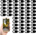 50 Pcs Webcam Cover Slide, 0.023 Inch Ultra-Thin Universal Laptop Camera Cover Slide for Laptop, Computer, Phone Protect Your Privacy and Security