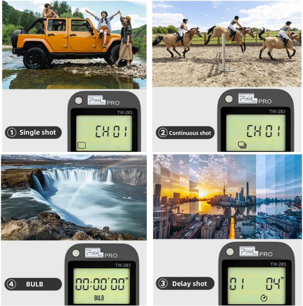 Pixel Timer Shutter Release Remote Control TW283-DC2 Remote Release for Nikon Z7 Z7II Z6 Z6II Z5 D5600 D3300 D5000 D5100 D5200 D5300 D5500 D90 D7000 D7100 D7200 D7500 D780 D610 D750 P7700 P7800