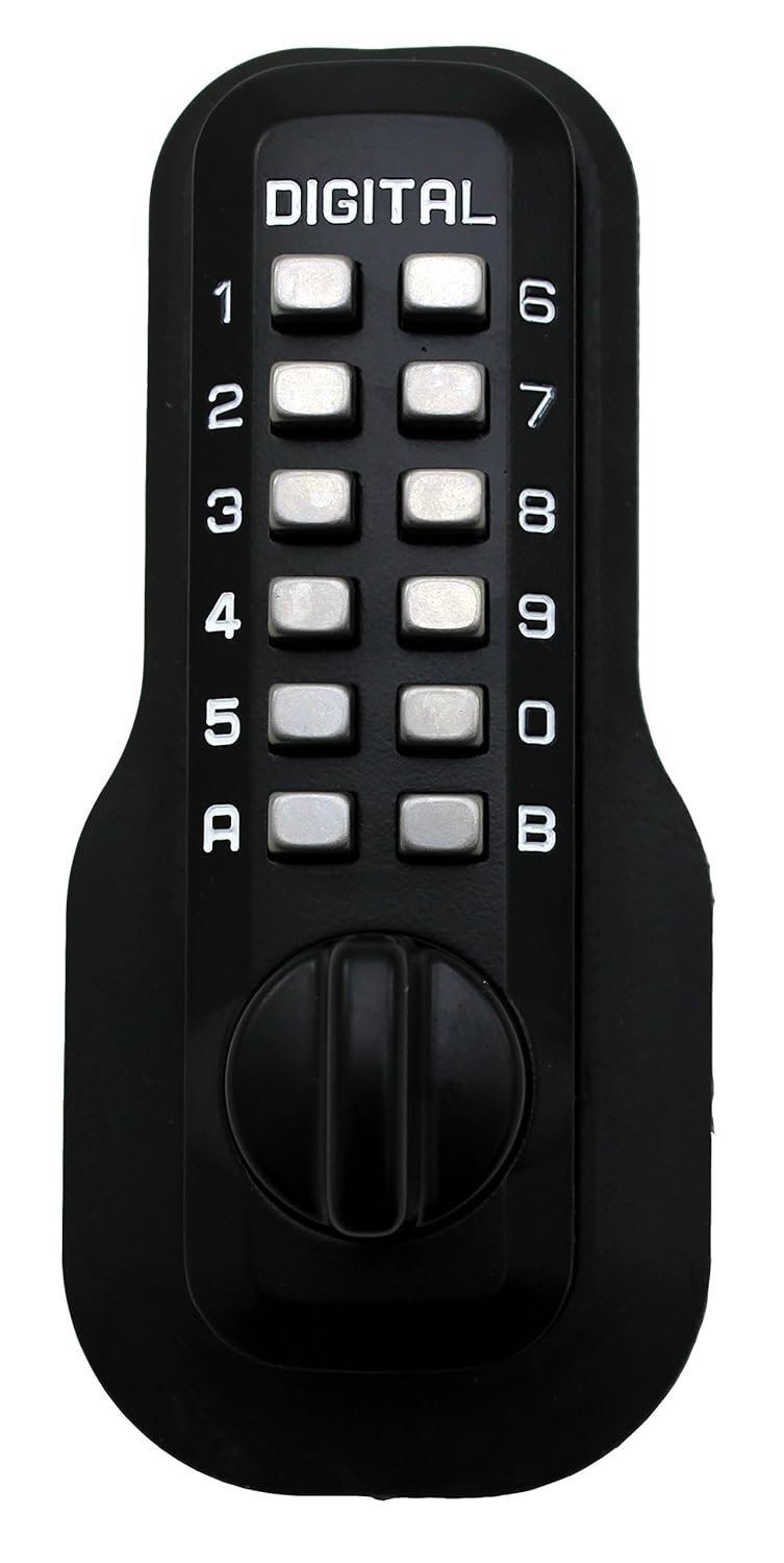 Digital Door Lock M210 Mechanical Keyless Deadbolt, Jet Black