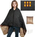 Heated Blanket Battery Operated, Cordless Portable Wearable Electric Blanket with 10000mAh Battery & 6-Zone Fast Heating Shawl Throw for Indoor Outdoor, Camping, Travel, Match, Machine Washable