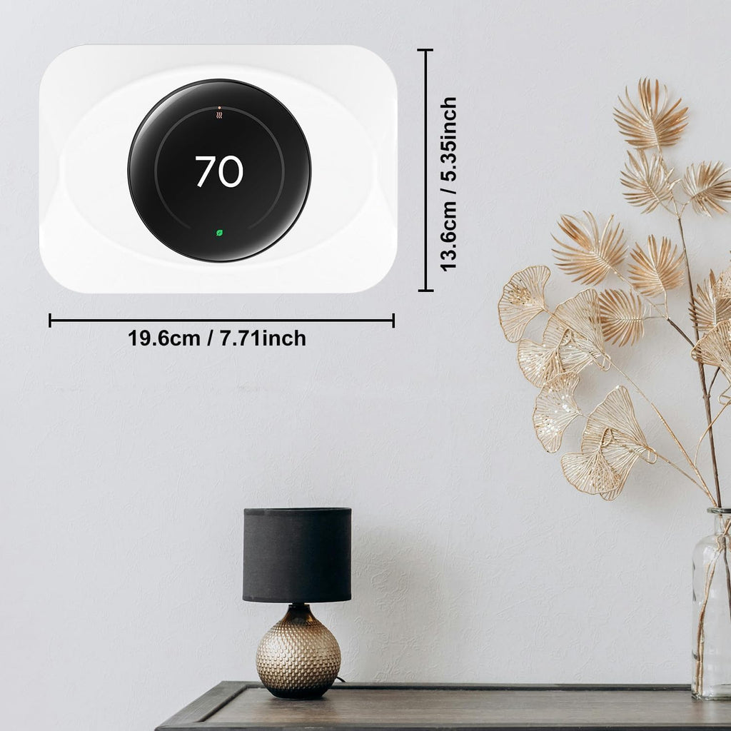 Nest Thermostat Wall Plate Cover Compatible with Google Nest Learning Thermostat (4th Gen), Practical Nest Thermostat Trim Kit, Nest Learning Thermostat 4 Accessory, Snap fit Design, White
