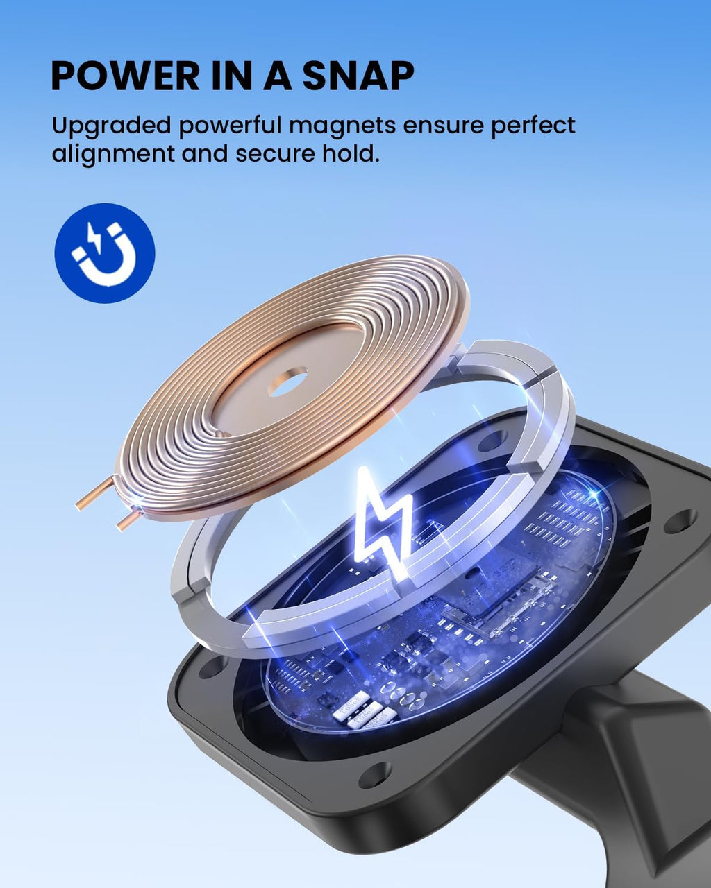 3-in-1 Magnetic Charging Station for Apple: CIYOYO Wireless Fast Charger Stand for iPhone 16/15/14/13, Apple Watch/AirPods Portable Charging Pad for Office Bedside Gift