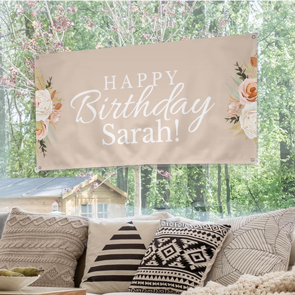 Staples Custom Scrim Vinyl Banner - 24W" x 36L" Quote Banner with 4 Grommets - Durable Outdoor Sign for Events, Promotions, and Business Advertising (Apple)