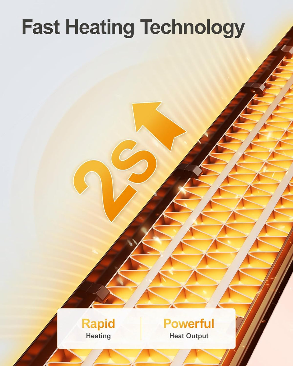 Electric Heaters for Indoor Use, 25” Space Heater Large Room with 120° Oscillation, 3 Heat Levels, 3 Modes, Multiple Safety Protections, 12H Timer, Silver Ceramic Tower Heater for Bedroom
