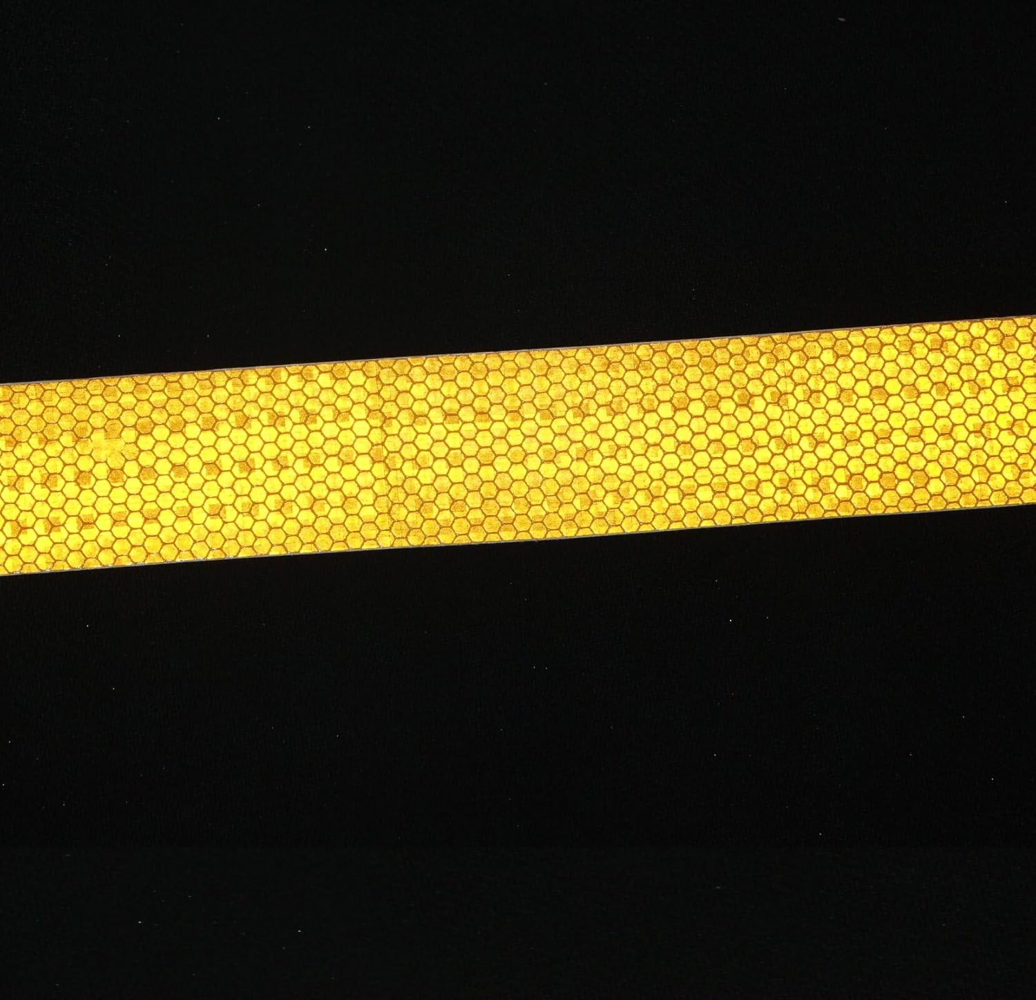Yellow Reflective Tape 1 inch Wide, Outdoor Waterproof High Visibility Warning Industrial Marking Tape, Safety Stickers (68 feet,5 Rolls)