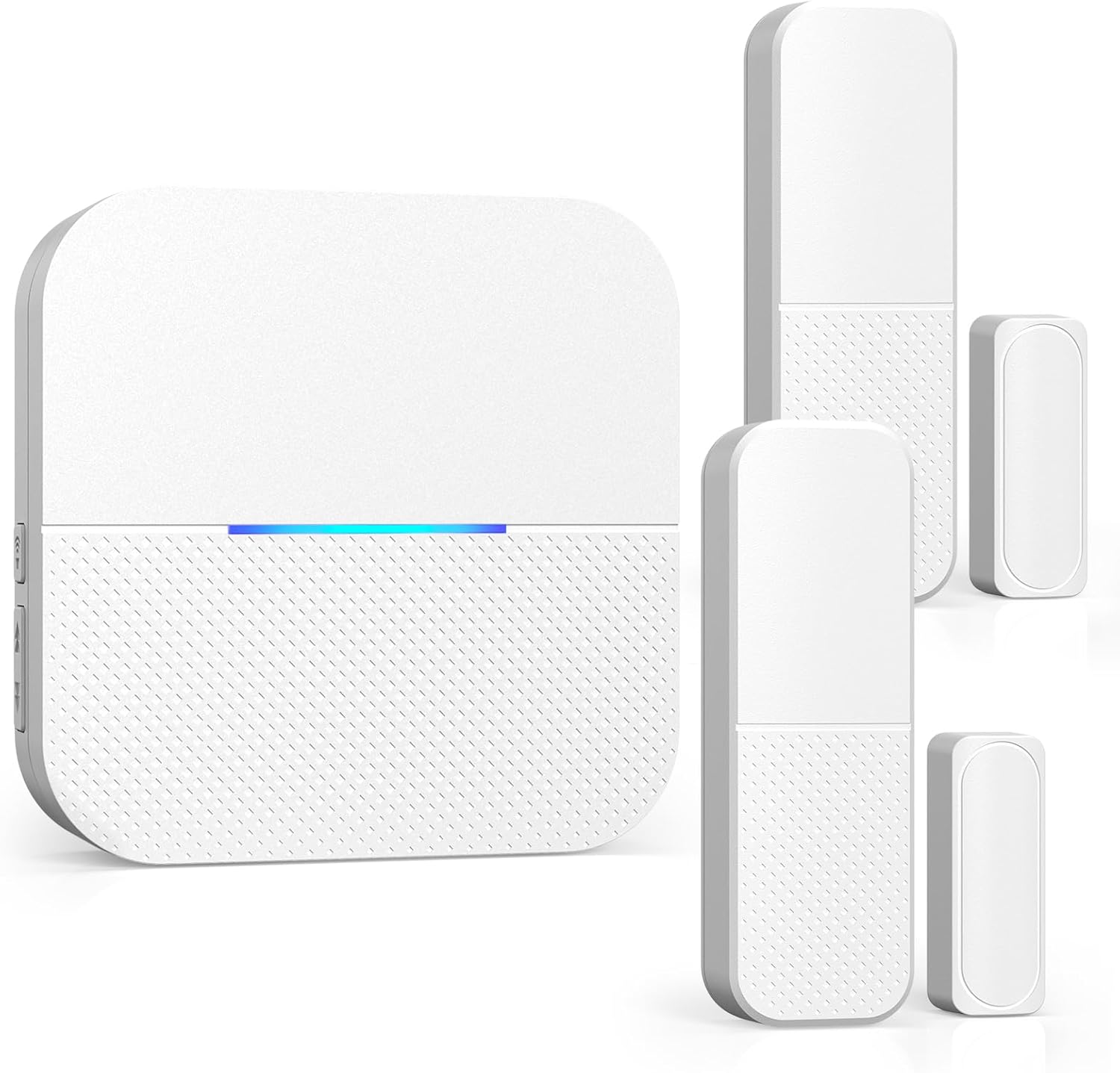 AIDA Door Alarms When Opened Wireless Ring Chime Sensor Alarm for Business/Home/Kids - 600ft Range, 58 Ringtones, 5 Volume Levels, Open Alert, Easy Install (1 Receiver + 2 Sensor)