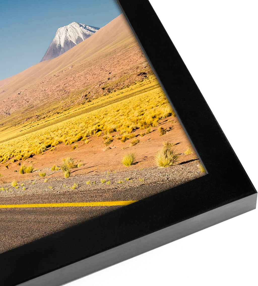 Americanflat 10x20 Picture Frame with Polished Plexiglass - Signature Collection - Gallery-Style Frames Made of Engineered Wood - Photo Frame for Wall Display - Black