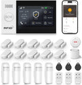 LWOHSI Wireless Home Alarm System with Touch Screen,Smart Home Security System,DIY Door/Window Alarms,Motion Detector,4G Phone Call/SMS/App Instant Alerts,Work with Alexa For House and The Kids Safety