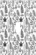 Black White Leaf Wheat Maple Leaf Plant Decorative Light Switch Cover 1 Gang Single Toggle Decorator Outlet Wall Plate Device Electrical Faceplate Switchplates for Bedroom Bathroom Decor