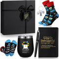 6 Pcs Computer Programmer Gifts for Men Debugging Definition Programmer Gifts 12oz Stainless Steel Cup Socks Keychain Pen Notebook Box for IT Developers Computer Geeks Nerd Hackers Coders