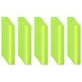 Non Fading Fluorescent Yellow Reflective Stickers 1 inch X 6 inch, Outdoor Waterproof High Visibility Safety Adhesive Reflector (50 Pcs)