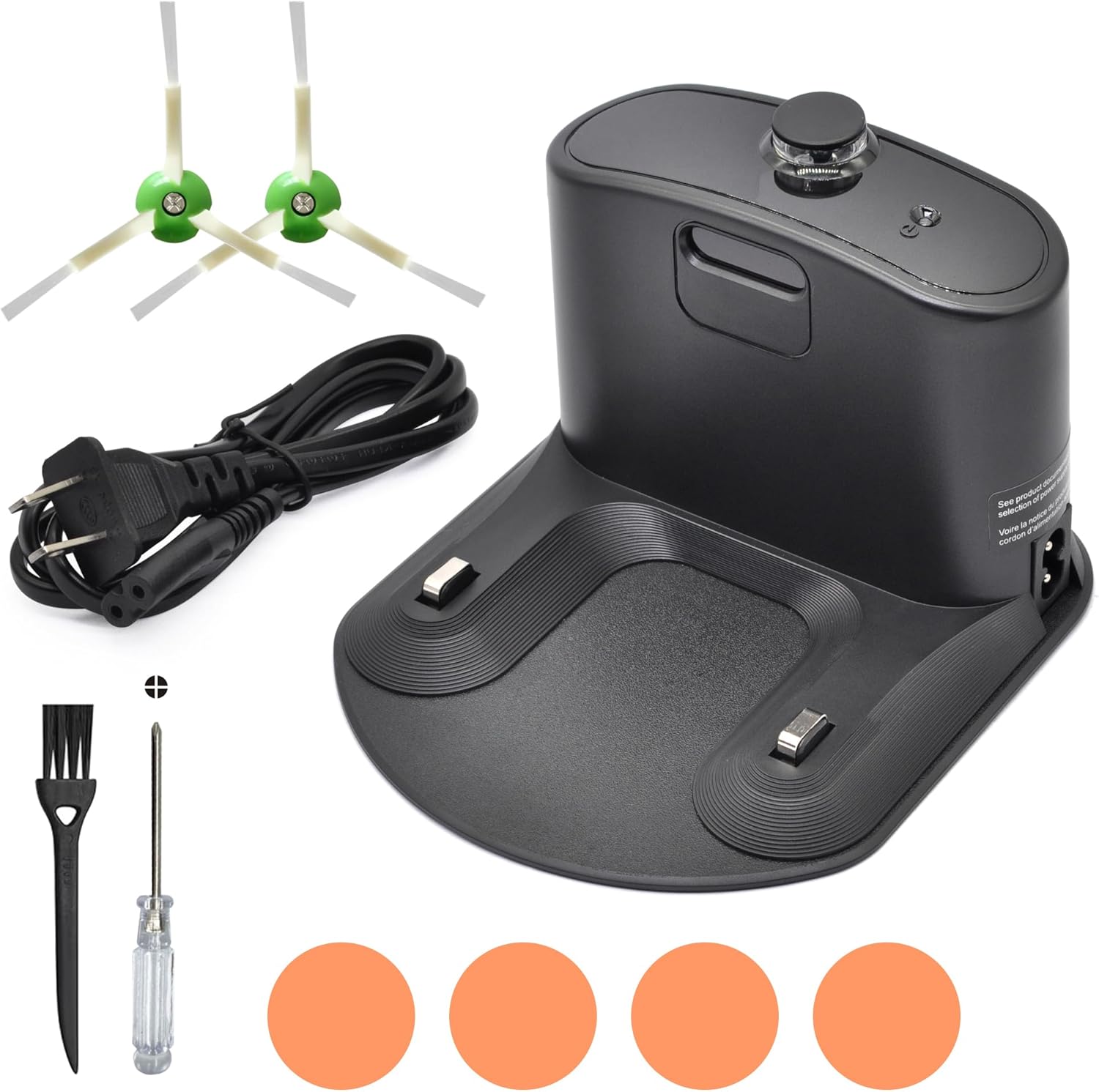 RDSJK Roomba Charger Dock, Replacement for iRobot Roomba e5 e6 i1 i3 i4 i5 i6 i7 i8 j5 j7 j9 Series & All 500 600 700 800 900 Series - Charger ADF-N1 17070 17064 4452369