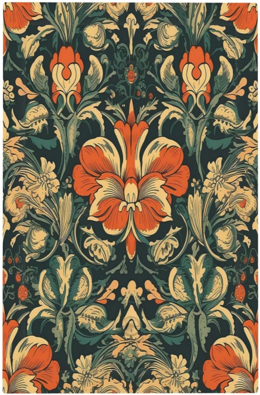 Light Switch Cover Plate William Morris Abstract Floral Plant Pattern Orangeyellowgreen 1 Gang No Device Blank Electrical Wall Plates Faceplate Decorative Switch Plate for Bedroom