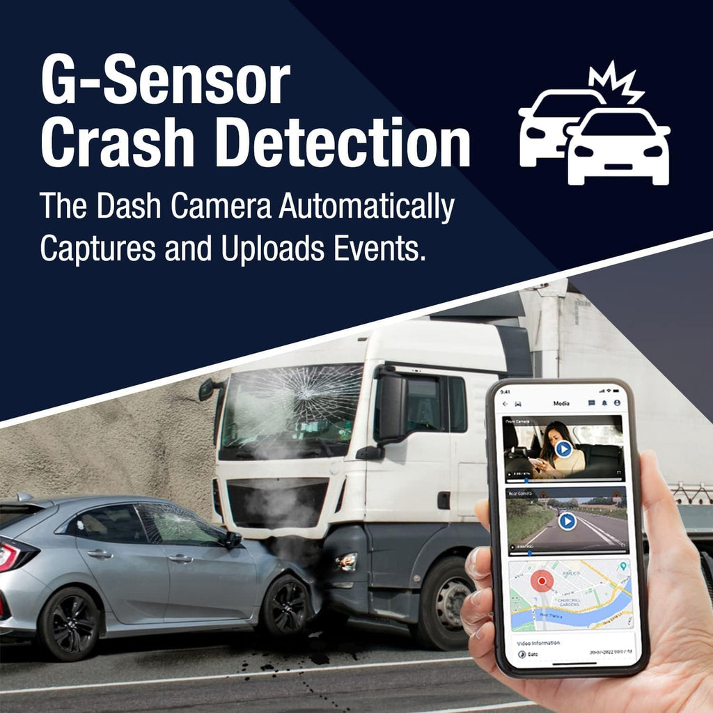 Rewire Security 4G Dual Vision Dashcam GPS Tracker with OBD II Power - Dual HD Cameras, Real-Time GPS Tracker for Vehicles, Cloud Storage - Interior & Road Recording - Easy Plug-and-Play Installation