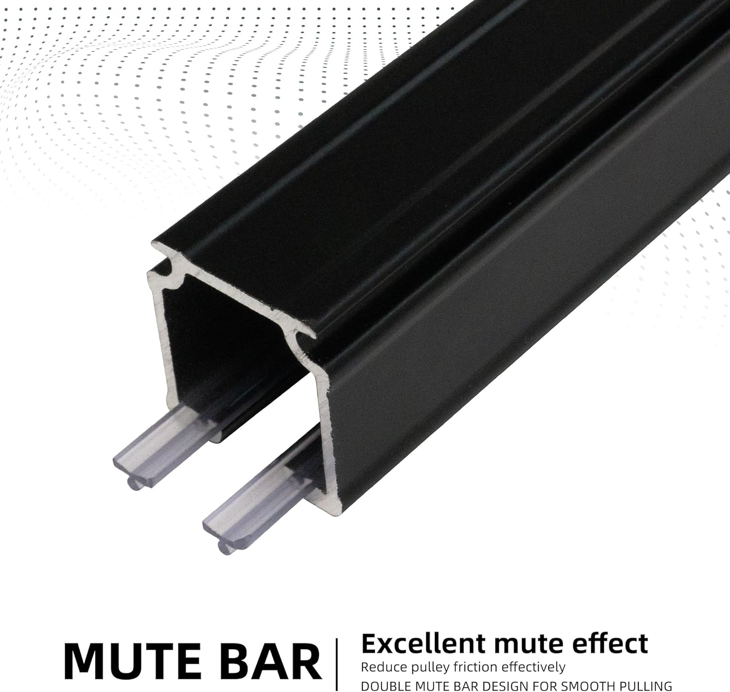Curtain Track for Ceiling or Wall, Heavy Duty Aluminum Alloy with Smooth Sliding, Easy to Install, Black, 3ft To 18ft