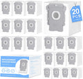 20 Pack Vacuum Bags for iRobot Roomba i7 i7+ i8 i8+ i3 i3+ i4 i4+ i6 i6+ j7 j7+ s9 s9+, s9plus, I & S & J Series Clean Base Automatic Dirt Disposal Bags