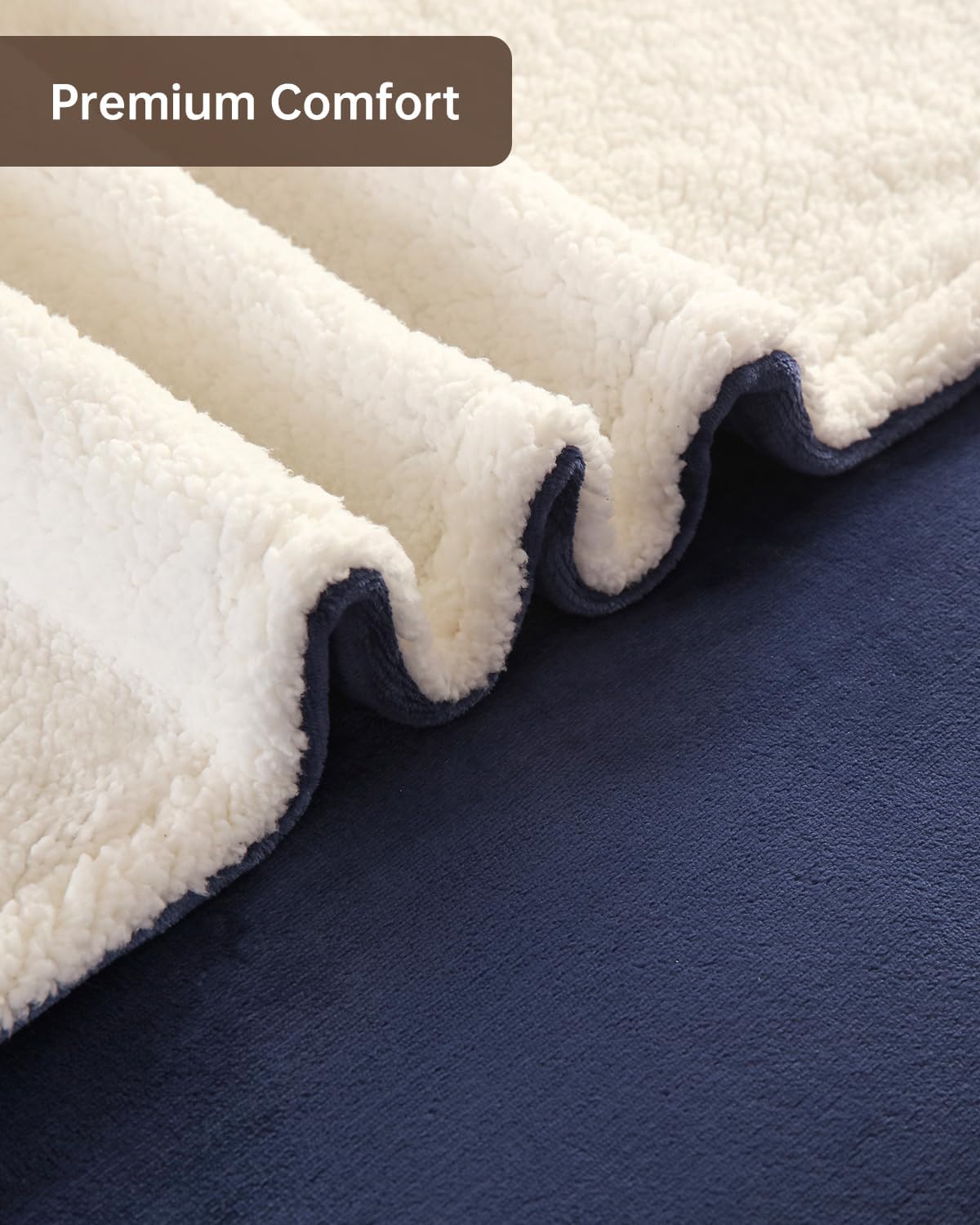 Electric Heated Blanket Full Size, Washable Blanket Warmer for Home for Adults, Fast Heating Super Cozy Soft Flannel 72" x 84", 9 Heat Levels, 1-9H Auto-Off, ETL Certified, Navy Blue