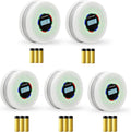 5 Pack Upgraded Combination Smoke and Carbon Monoxide Alarm Detector, Dual Sensor Smoke Alarm&Carbon Monoxide Detector (Includes Battery)