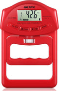 GRIPX Digital Hand Dynamometer Grip Strength Measurement Meter Auto Capturing Electronic Hand Grip Power 198Lbs / 90Kgs