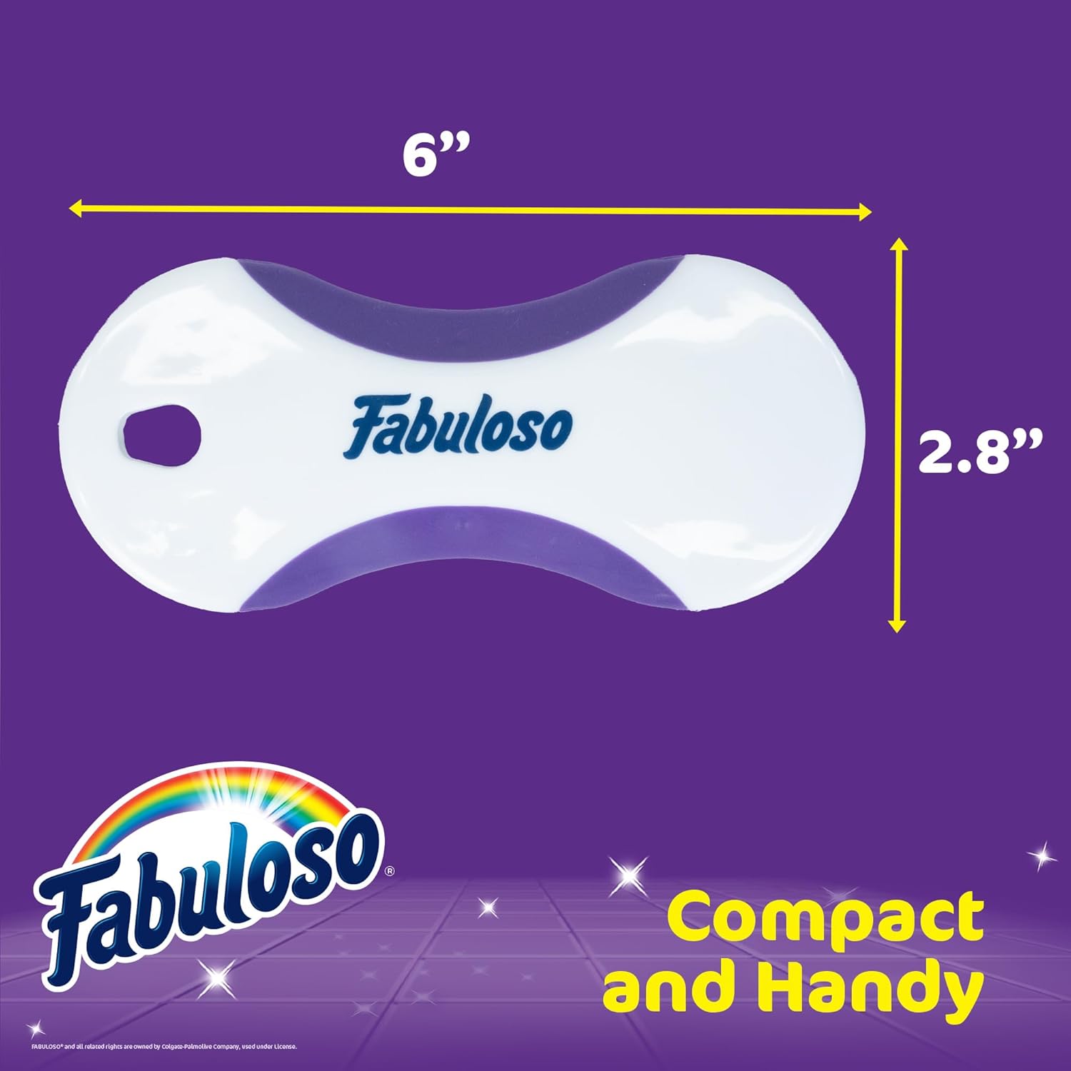 Fabuloso Hand-Held Scrub Brush – Easy Grip Scrubbing Brush for Showers, Floors, and More