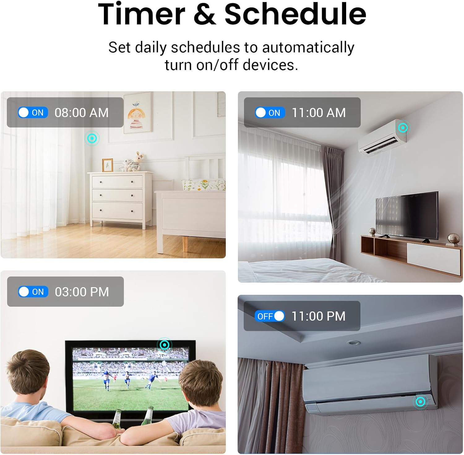 BroadLink RM5plus Smart Infrared Remote, All-in-One Universal Control Hub with Wi-Fi & IR, Voice Control via Alexa & Google Home for TV/AC, Remote Control, Timers & Scenes