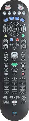 SatelliteSale Remote Control Replacement UR5U-8780L Clikr5 Compatible with Spectrum/Charter Cable Set-Top Boxes, TVs, and Audio Devices - Matte Black ABS Plastic RC with Batteries Included