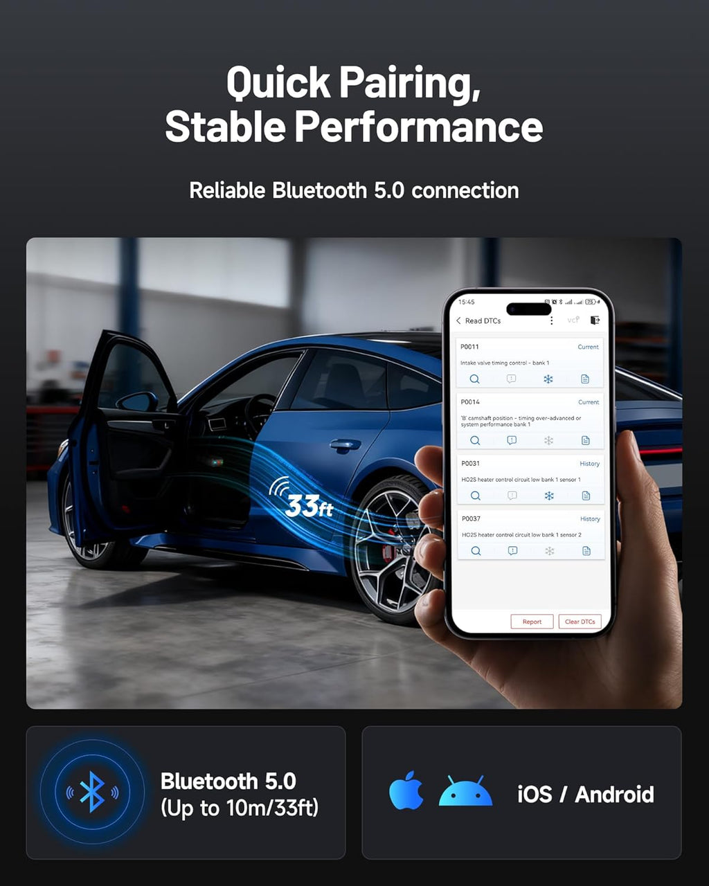 OBD2 Scanner Bluetooth TOPDON TopScan Pro, Bi-Directional Scan Tool with All System, 13+ Services for iOS & Android, FCA AutoAuth, CAN-FD, AI Assistant, Upgraded from TopScan Car Code Reader (Green)