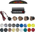 Parking Sensor Kit Backup Sensor Kit Reverse Sensor for Car 18 Color Options for Probes Adjustable Alarm Volume Professional Sensore de Reversa para Carro Safe Driving Assistant（Brown）