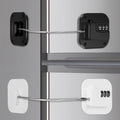 Refrigerator Lock, Combination Lock for Refrigerator Cabinets, Drawers, Heavy Duty Fridge Lock, Easy Install No Keys Needed (Black&White-2 Pack)