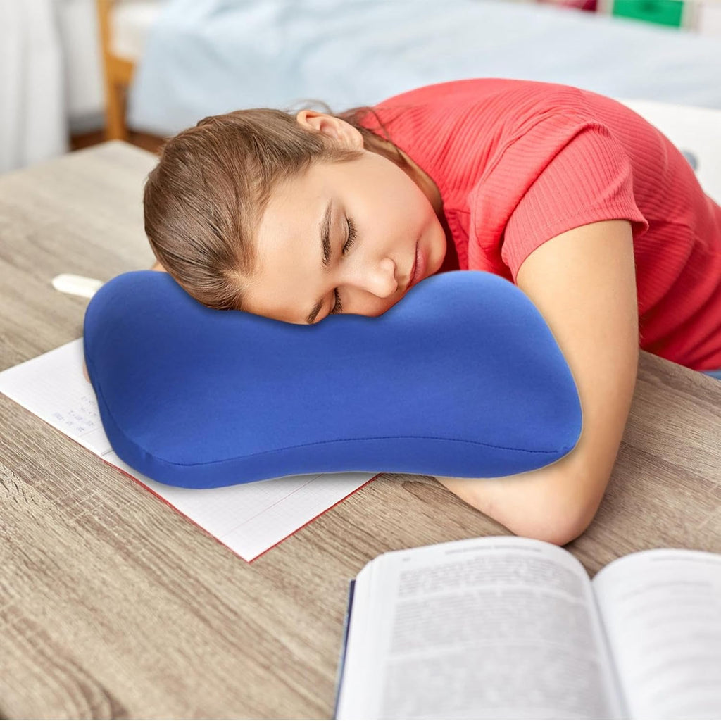 Microbead Bolster Tube Pillow - Travel Comfort Cushion | Cylindrical Neck Roll Support | Soft Bean Bag Body for Airplane Car Recliner Sleeping, Ergonomic Lumbar Aid, Home Rest Gift