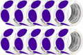 Perco Purple 2-Inch Perforated Circle Dot Sticker Labels — 10 Rolls, 5,000 Round Stickers — with Permanent Adhesive for Organizing, Color Coding, Bin Labeling, Packaging Alerts—Made in USA