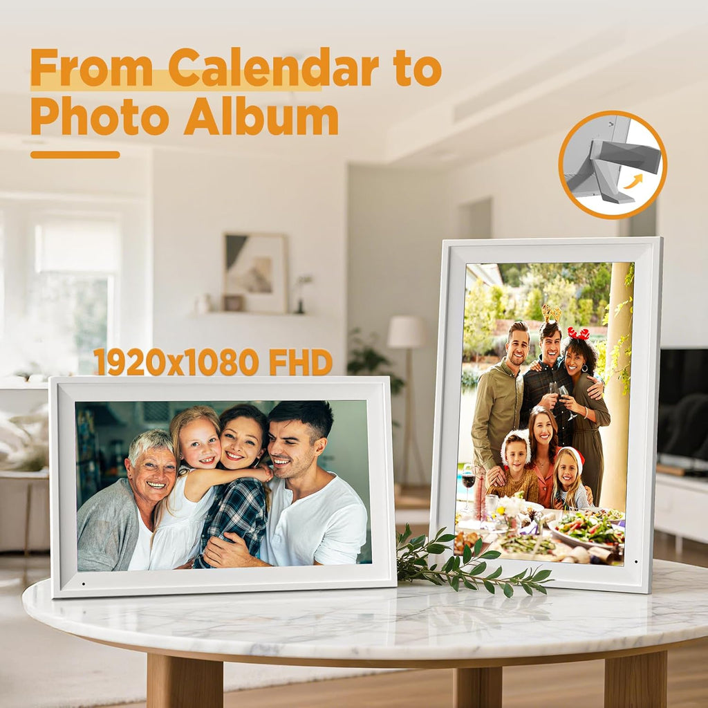 15.6 Inch Digital Calendar - Full HD IPS Smart Touchscreen Family Planner with Octa Core & 64GB, offering an Anti-Glare Electronic Calendar, Chore Chart, and Multi-Sync—Perfect Christmas Gift for Home