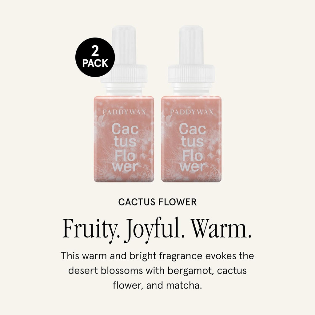 Pura & Pure Placid Home Scent Refill - Smart Home Air Diffuser - Up to 120-Hours of Luxury Fragrance per Refill - Spring & Summer Fragrance - 2 Pack, Cactus Flower