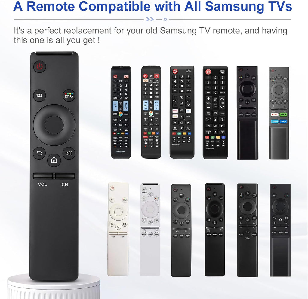 Universal for Samsung-TV-Remote-Control Replacement,Compatible with All Samsung Smart Frame Curved QLED TVs