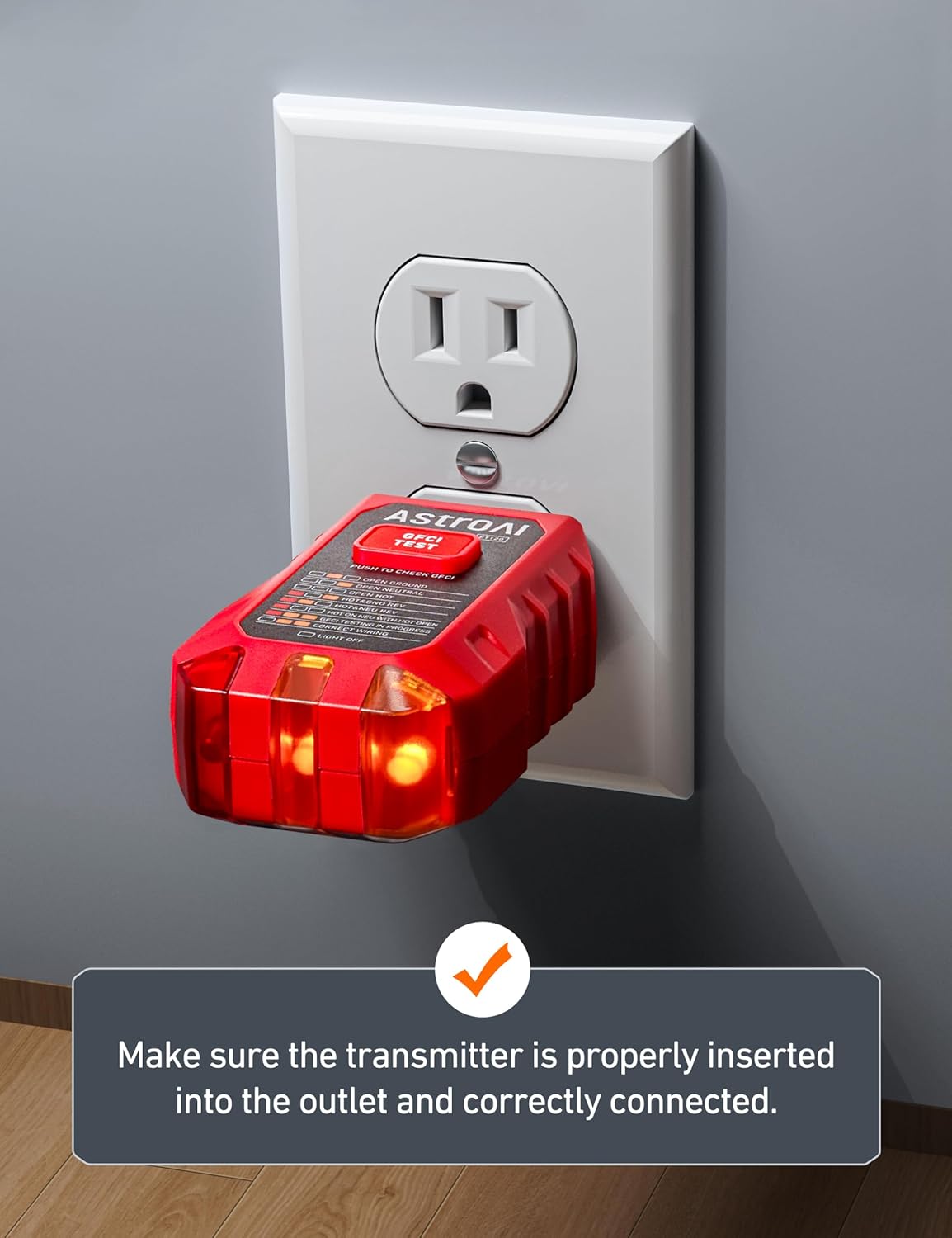 AstroAI Circuit Breaker Finder with GFCI Outlet Tester, Electrical Tester Tool for Home/Workshop Circuit Tracing, Quickly Locates Breakers with Indicators