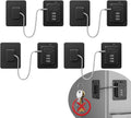 4 Pack Refrigerator Locks with 3 Digit Code, Easy Install Fridge Lock Combination, Premium Freezer Lock, Child Proof Cabinet Locks for Refrigerators, Drawers, Closets, Windows (Black)